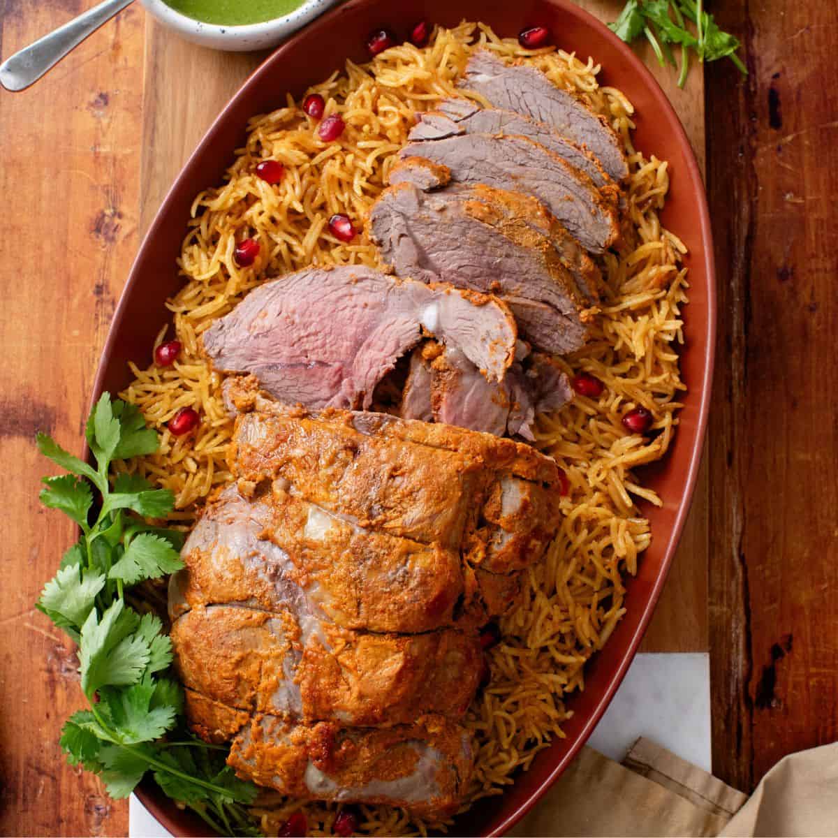 Spiced Boneless Lamb Leg Roast (Raan Recipe)