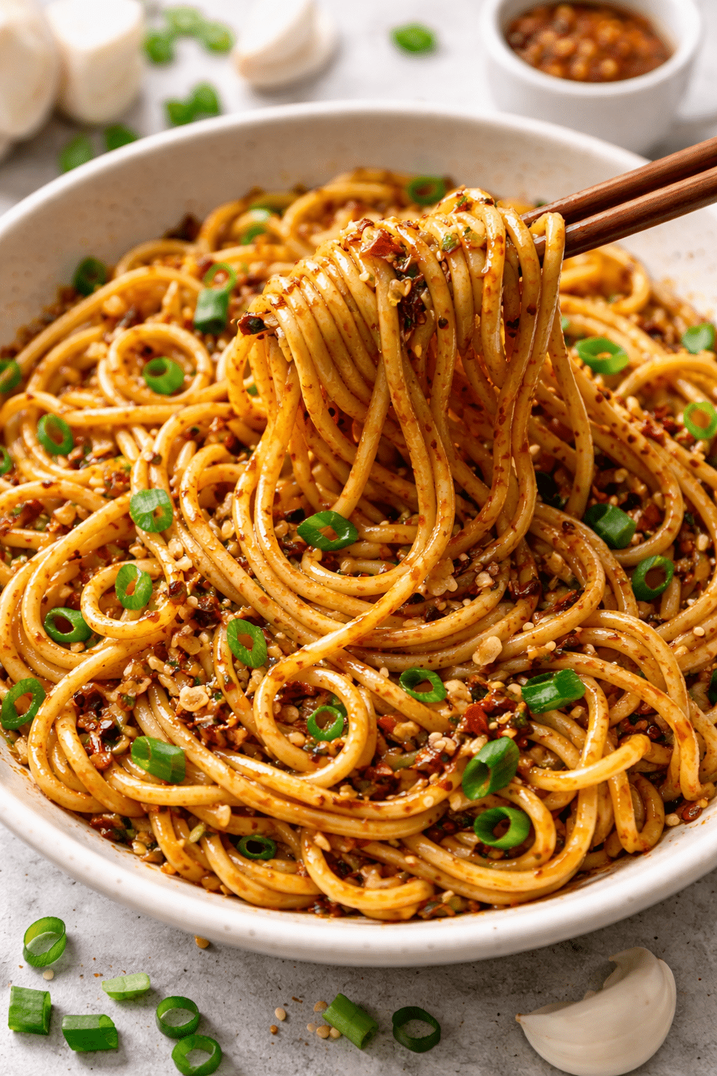 15-Minute Garlic Chili Oil Noodles