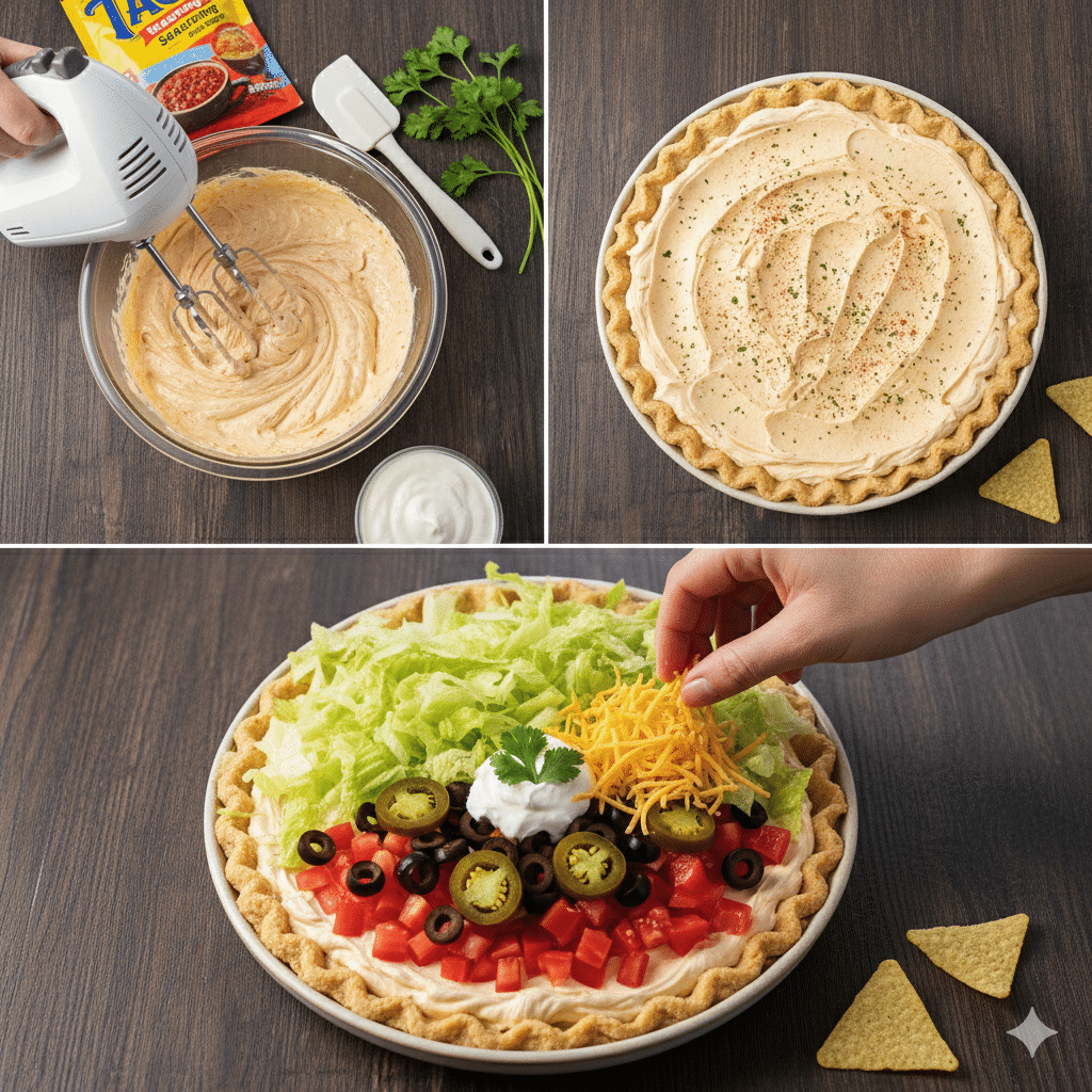 taco dip Step-by-Step 