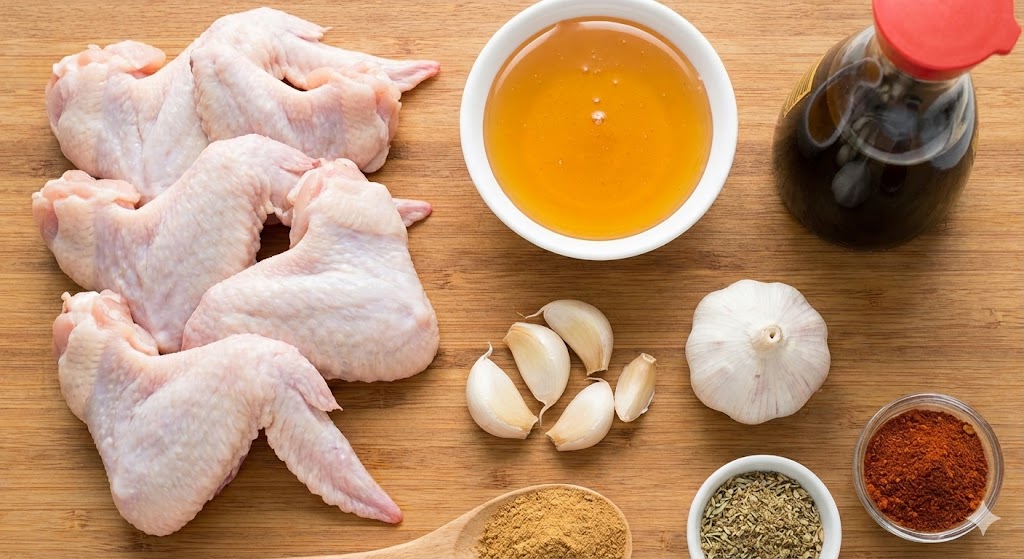 Honey Garlic Wing Chicken ingredients