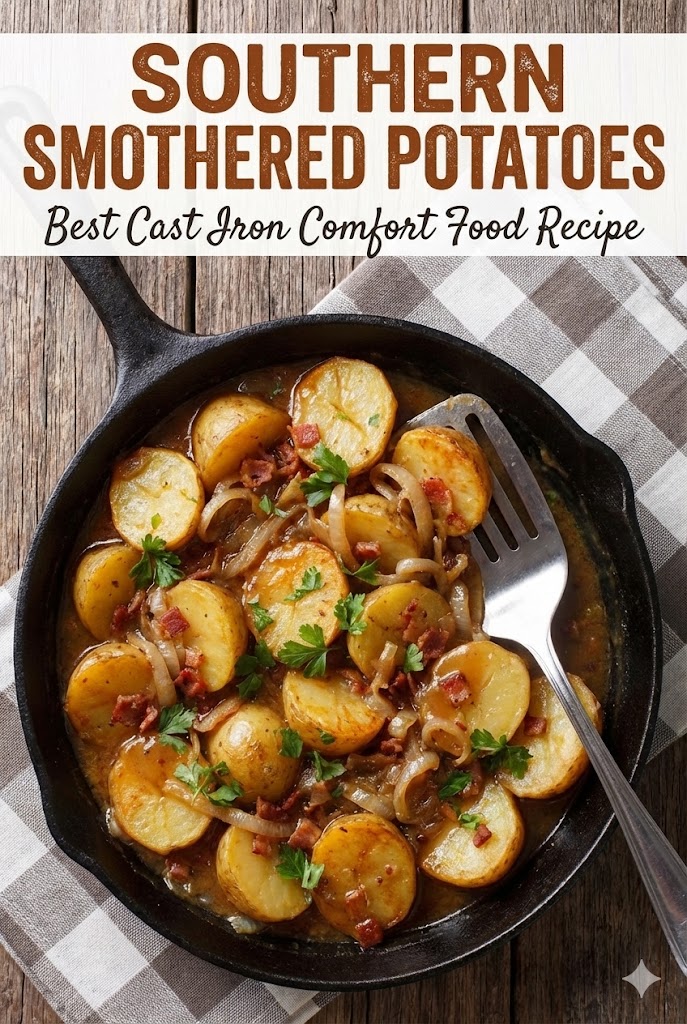 Home 61 Southern Smothered Potatoes | Best Cast Iron Comfort Food Recipe