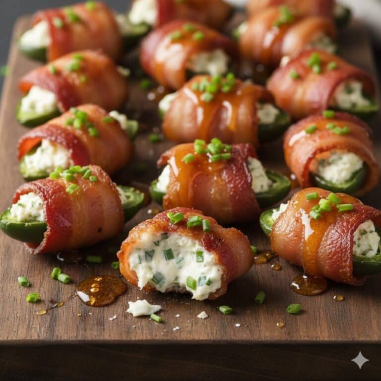 Bacon Wrapped Jalapeño Poppers