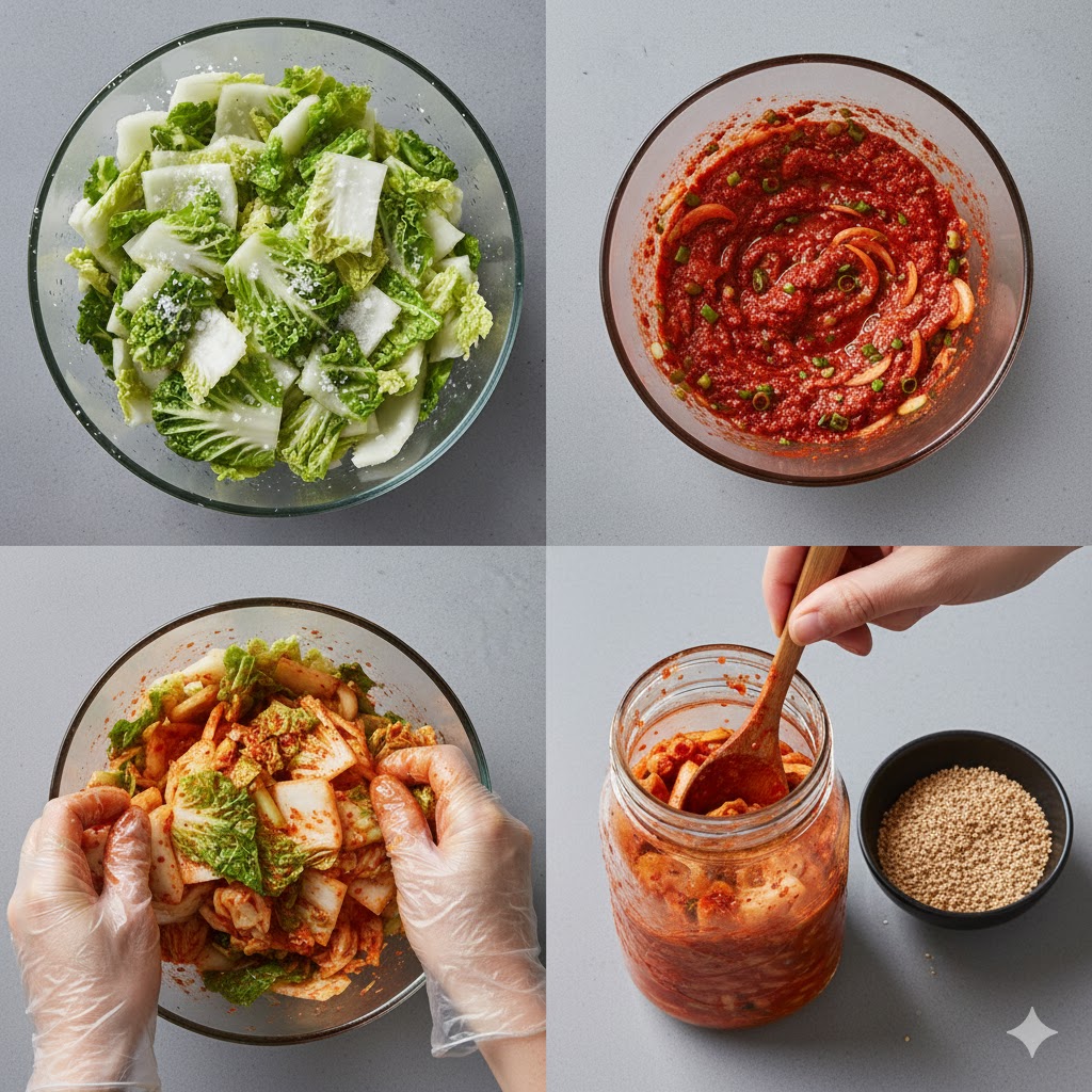 small batch kimchi steps 