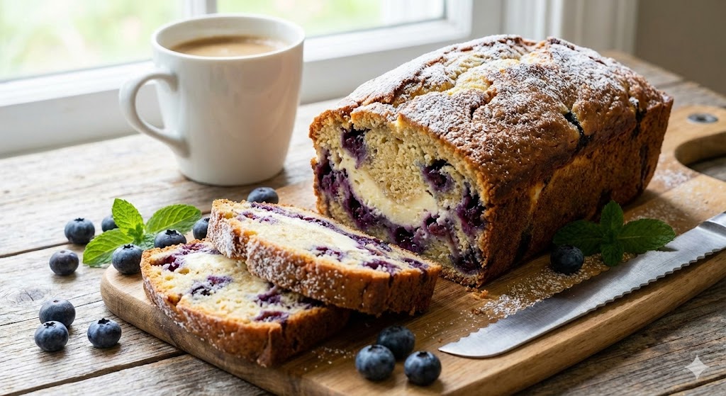 Blueberry Cream Cheese Loaf