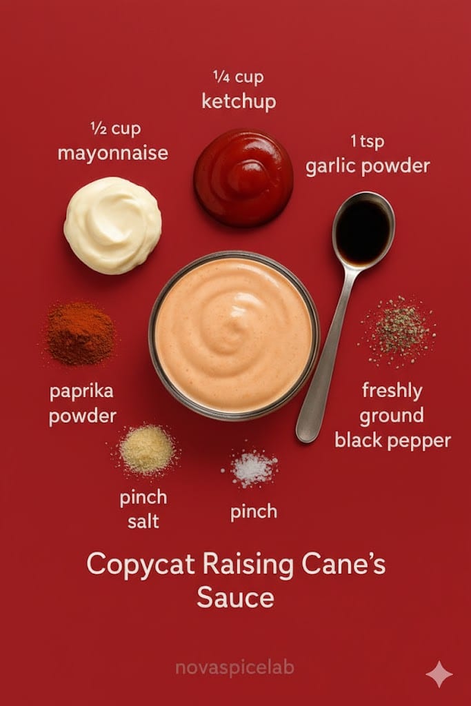 Copycat Raising Cane’s Sauce ingredients