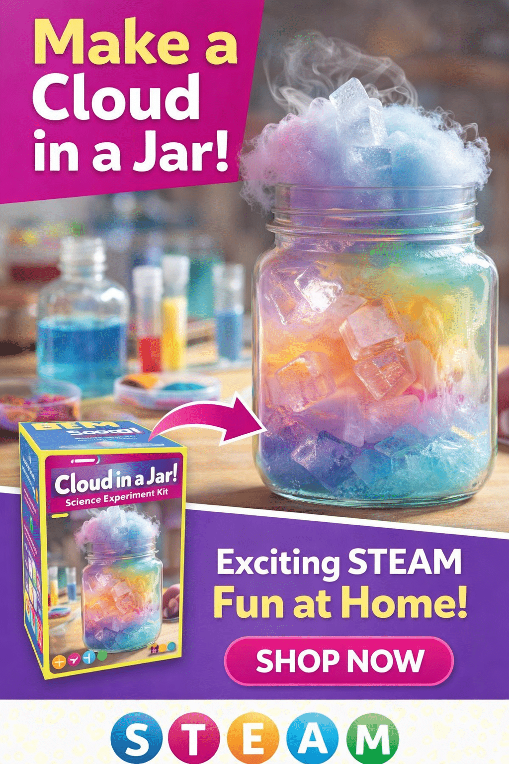 Cloud in a Jar – An Easy and Fun Weather STEM Experiment