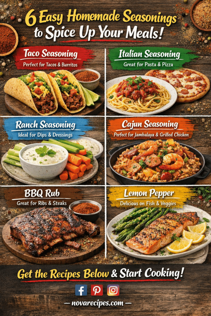 6 Easy Homemade Seasoning