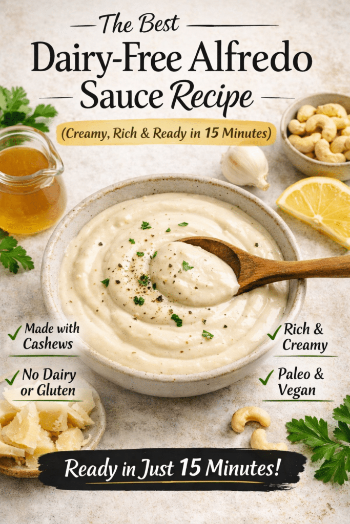 The Best Dairy-Free Alfredo Sauce Recipe (Creamy, Rich & Ready in 15 Minutes)