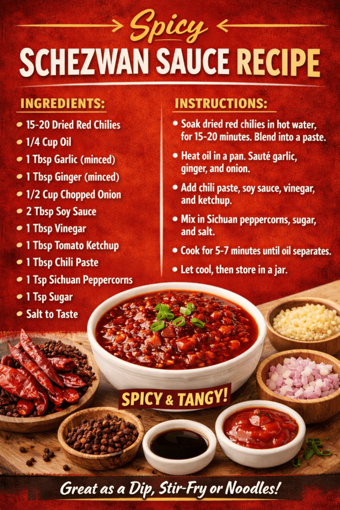Spicy Schezwan Sauce Recipe