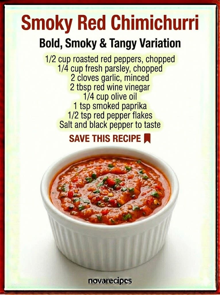 Smoky Red Chimichurri Sauce for Steak (Bold, Tangy & Ready in 5 Minutes)