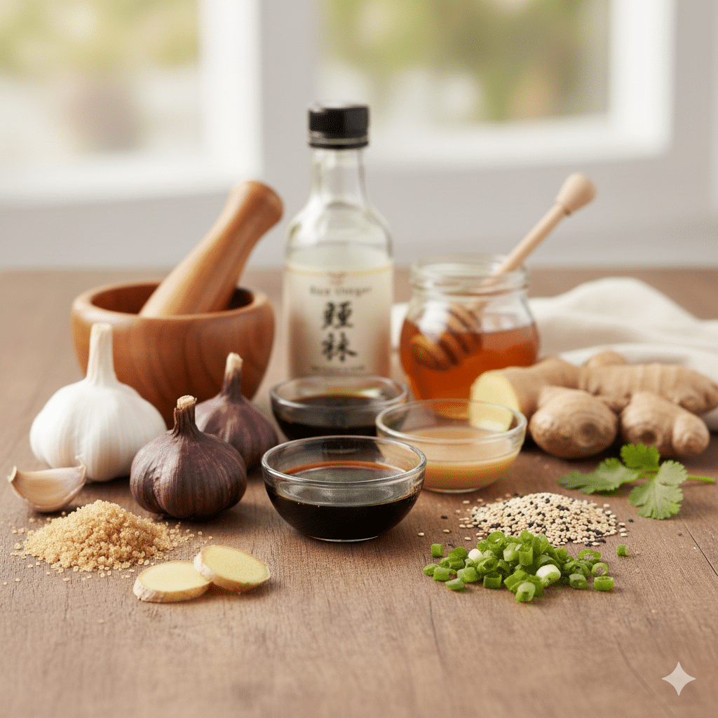 Homemade Teriyaki Sauce ingredients
