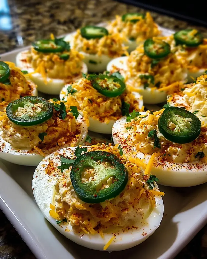 Jalapeno Popper Deviled Eggs