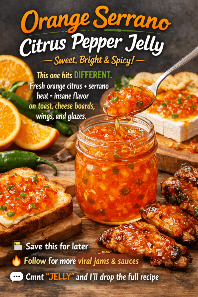 orange serrano pepper jelly