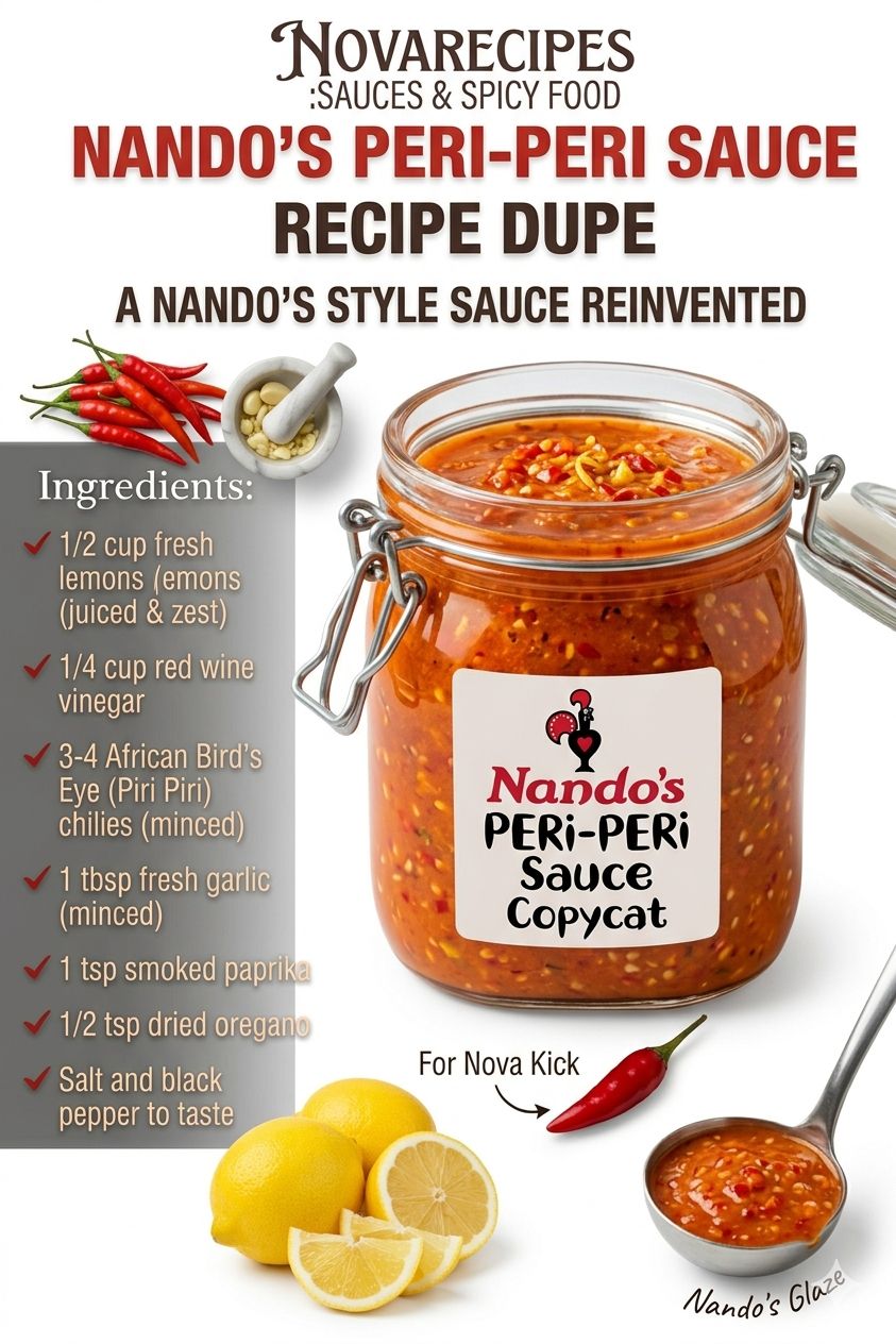 The Ultimate Nando’s Peri-Peri Sauce Recipe Dupe! 🍗🌶️