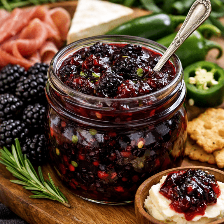 Blackberry Jalapeño Quick Jam