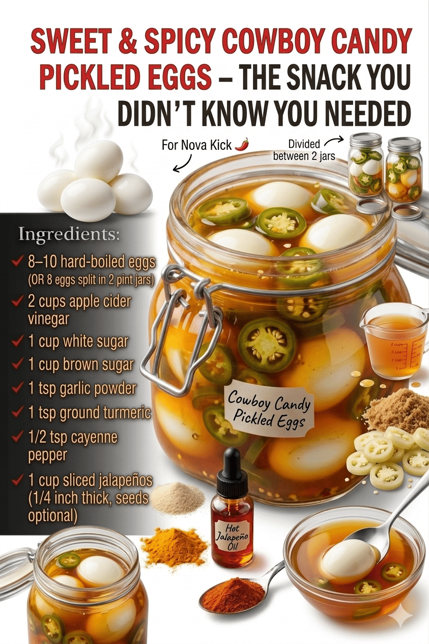 The Ultimate Guide to Sweet & Spicy Cowboy Candy Pickled Eggs