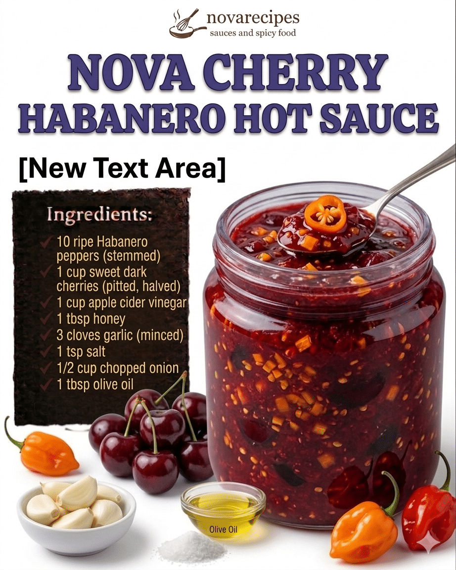 Cherry Habanero Glaze Recipe (Sweet, Spicy & Sticky Swicy Sauce)