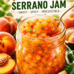 Peach Serrano Jam Recipe: Summer Fire Sweet and Spicy Jam peach serrano jam