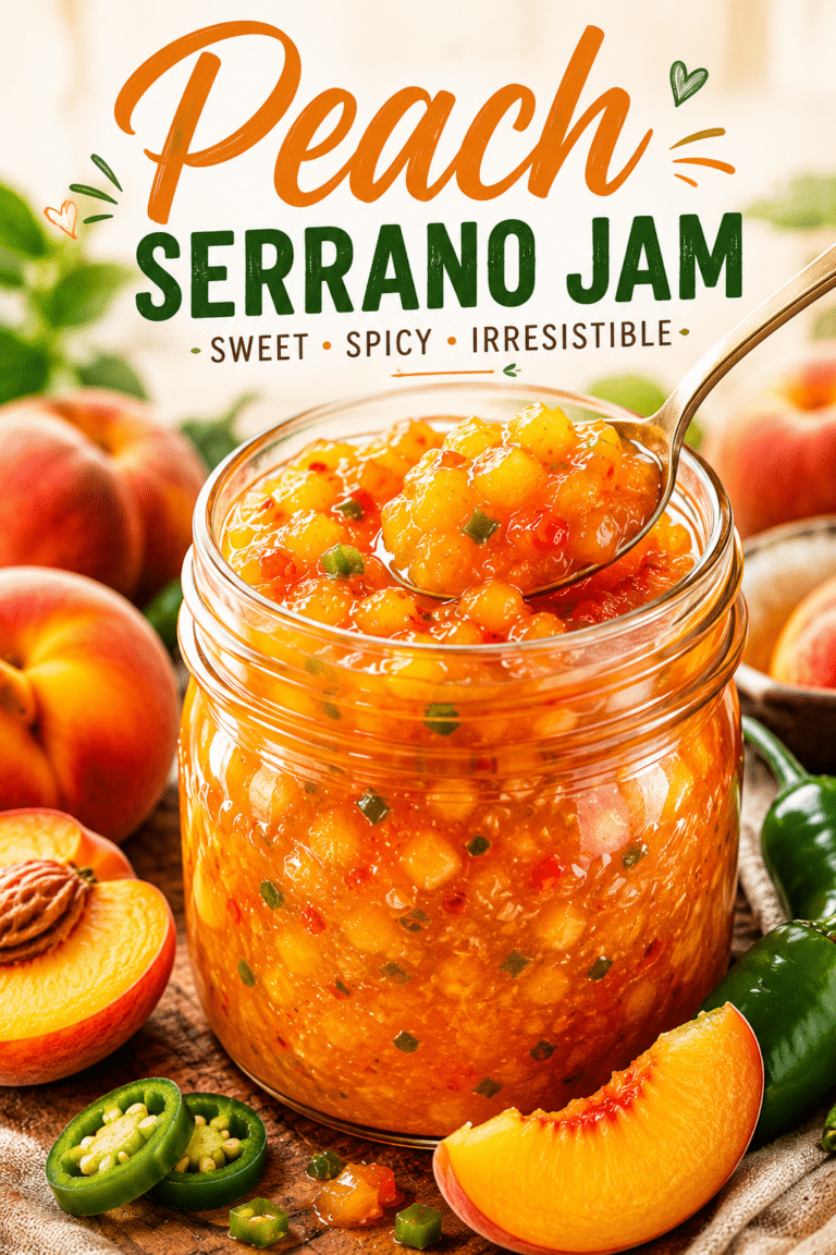 peach serrano jam
